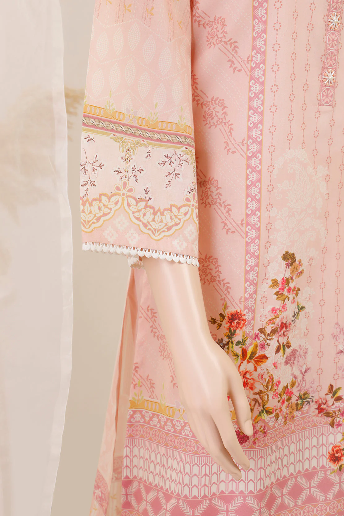 Unstitched Printed Lawn 2 Piece (Shirt/Trouser) - Image 4