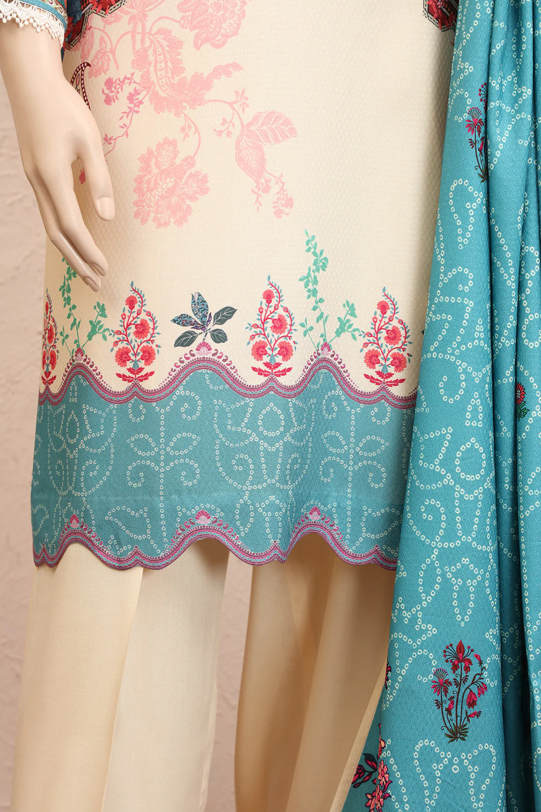 Unstitched Printed Lawn 2 Piece (Shirt/Trouser) - Image 4