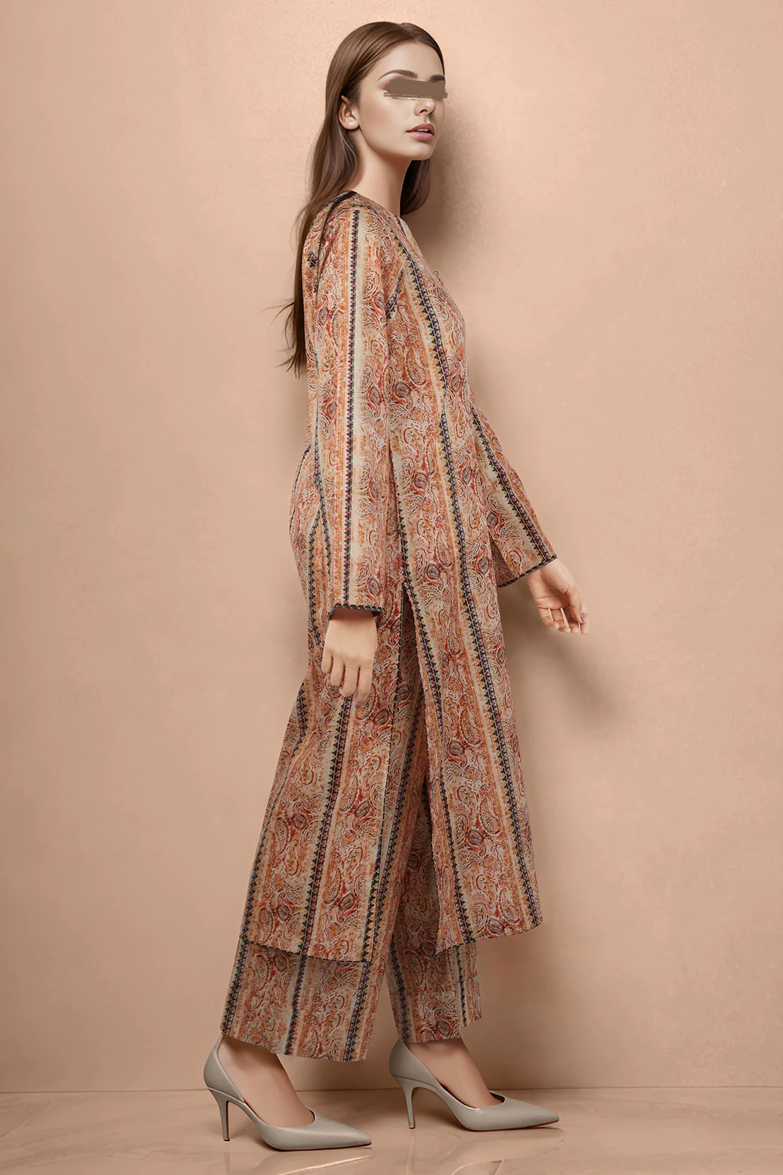 Unstitched Printed Lawn 2 Piece (Shirt/Trouser) - Image 4