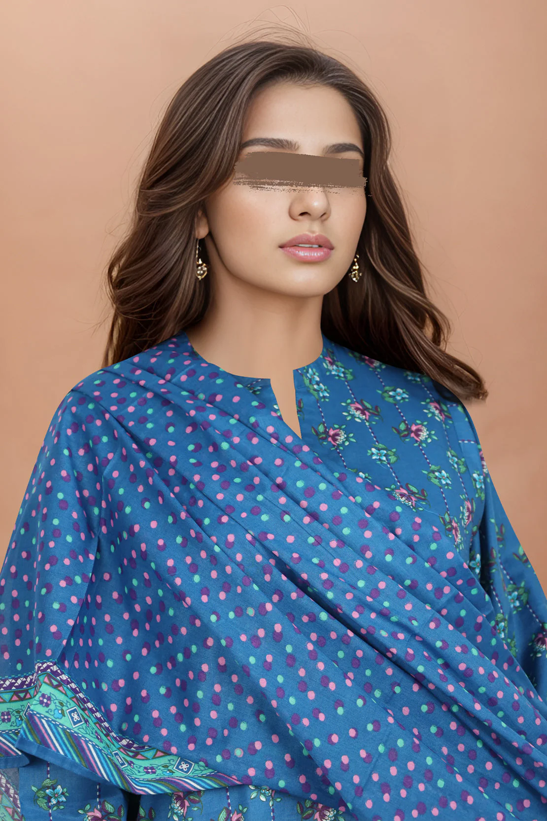 Unstitched Printed Lawn 2 Piece (Shirt/Dupattaa) - Image 2