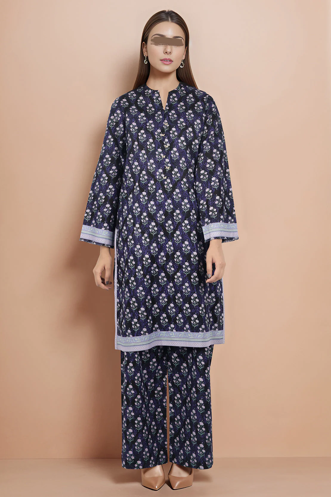Unstitched Printed Lawn 2 Piece (Shirt/Trouser)