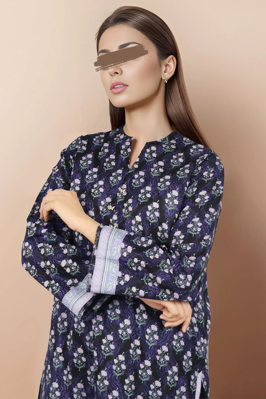 Unstitched Printed Lawn 2 Piece (Shirt/Trouser) - Image 3