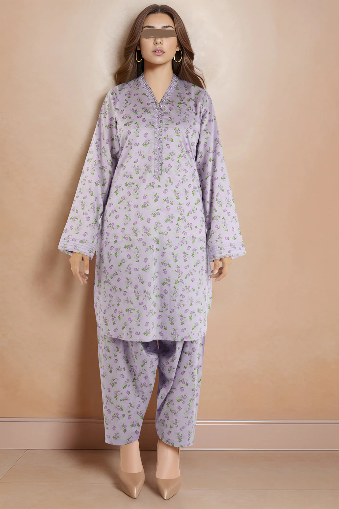 Unstitched Printed Lawn 2 Piece (Shirt/Trouser)