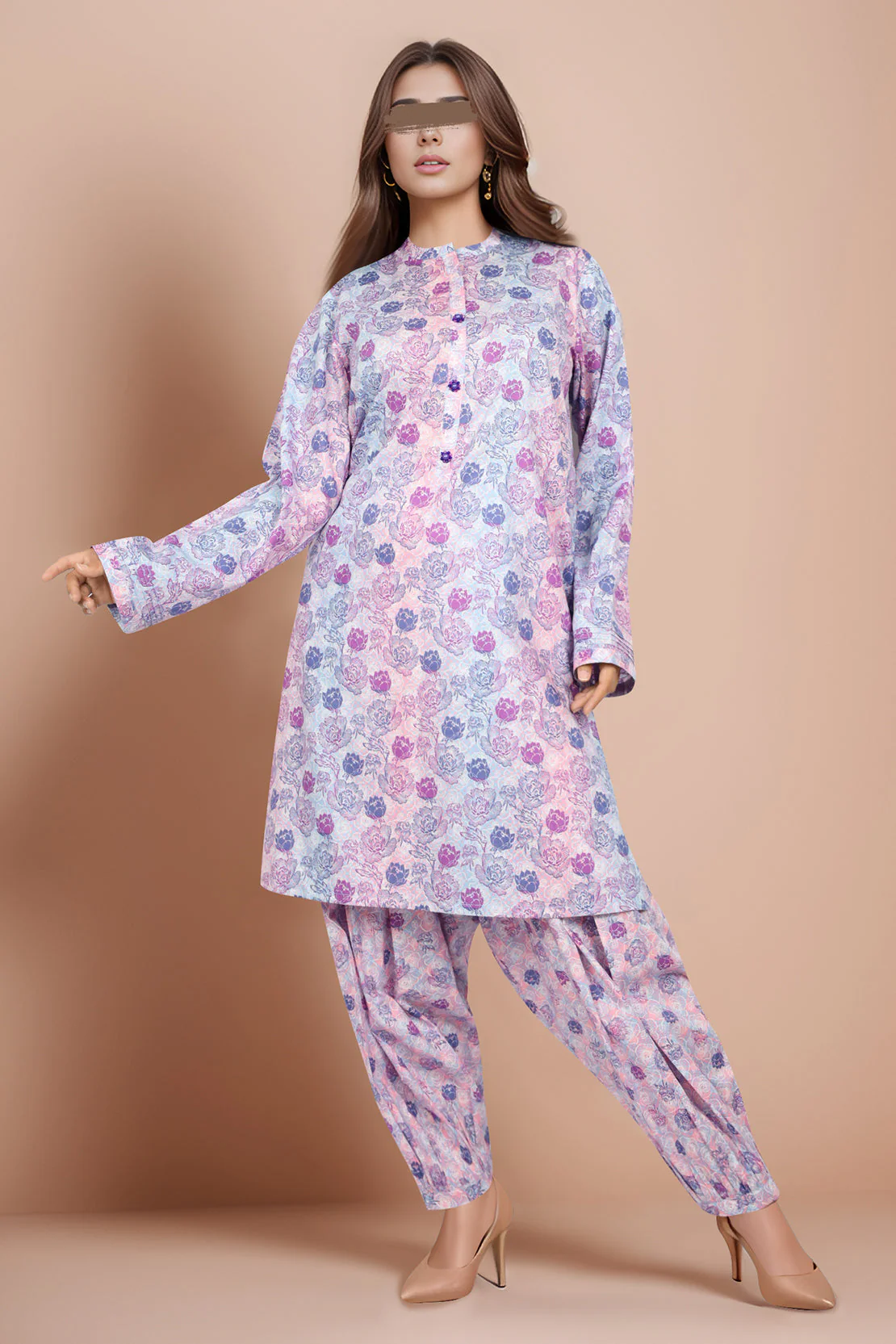 Unstitched Printed Lawn 2 Piece (Shirt/Trouser) - Image 4