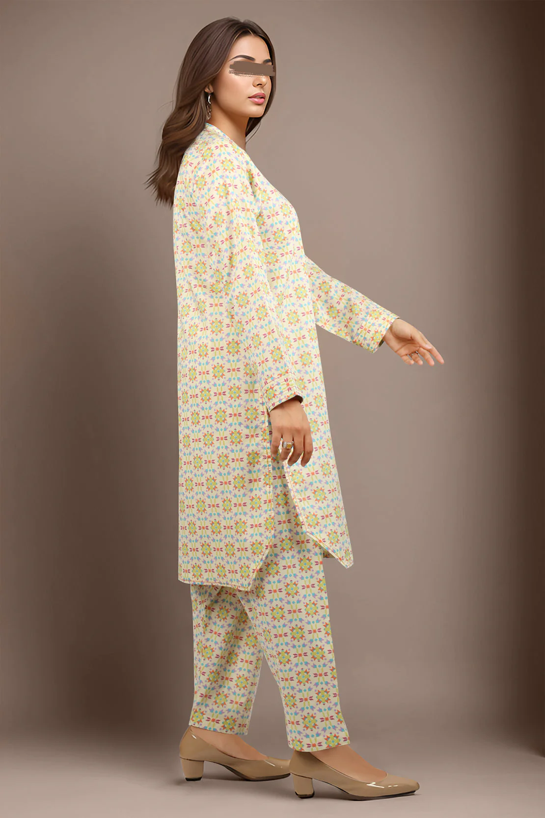 Unstitched Printed Lawn 2 Piece (Shirt/Trouser) - Image 2
