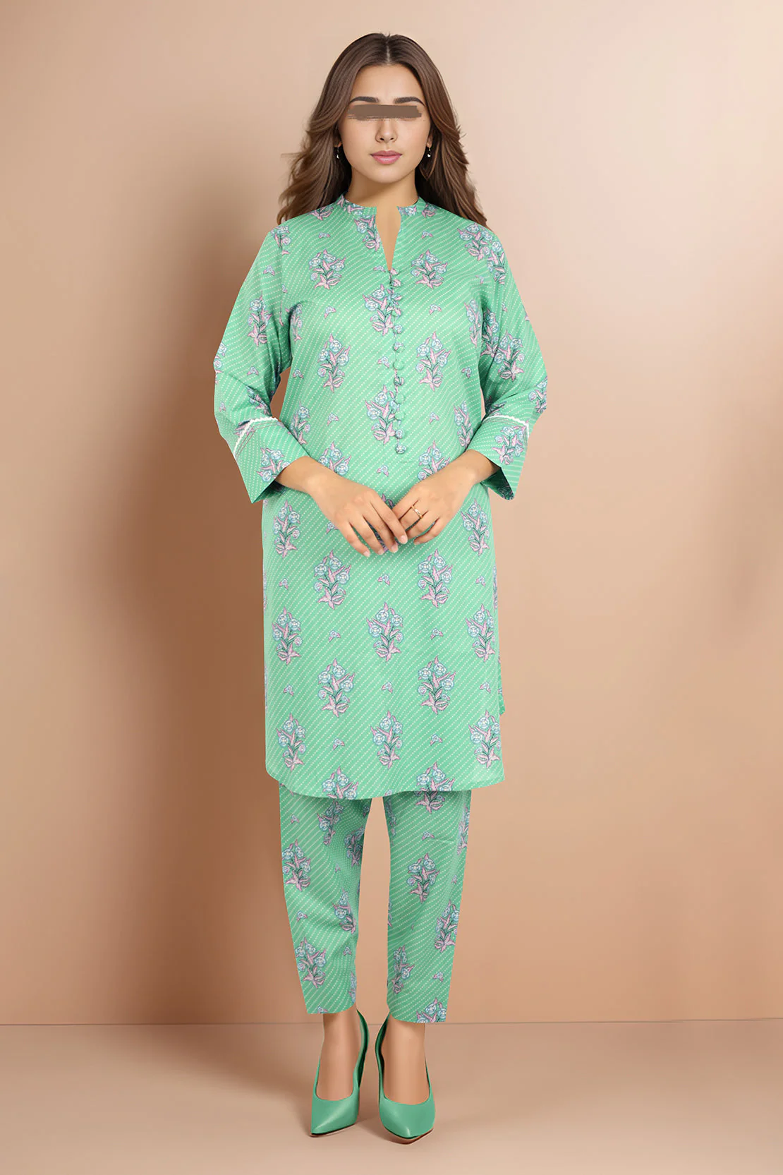 Unstitched Printed Lawn 2 Piece (Shirt/Trouser)