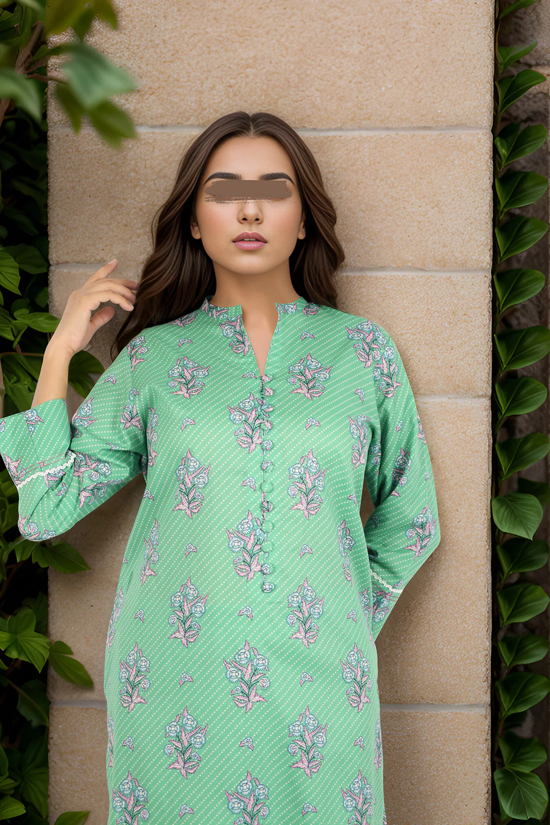 Unstitched Printed Lawn 2 Piece (Shirt/Trouser) - Image 2