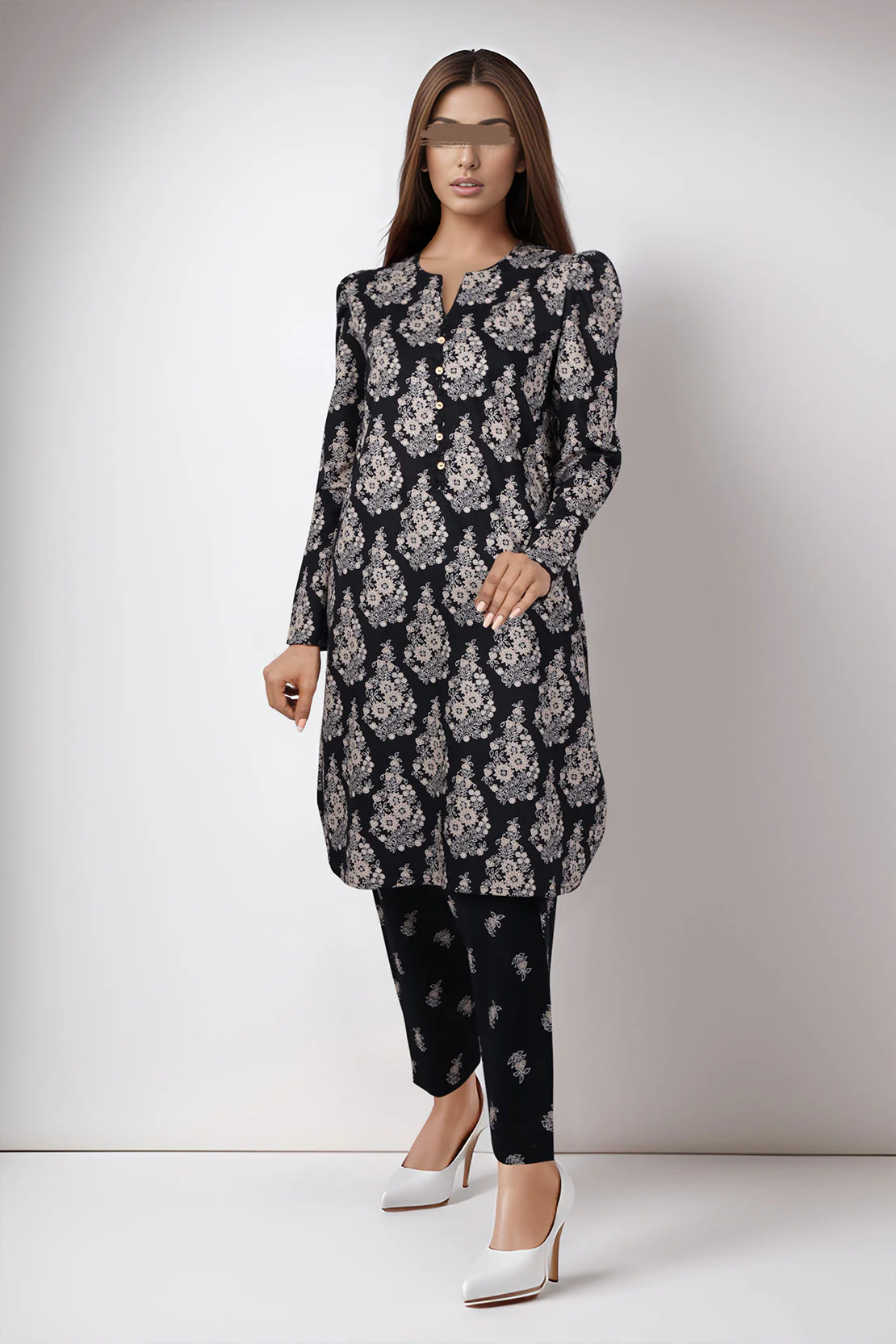 Unstitched Printed Lawn 2 Piece (Shirt/Trouser) - Image 2