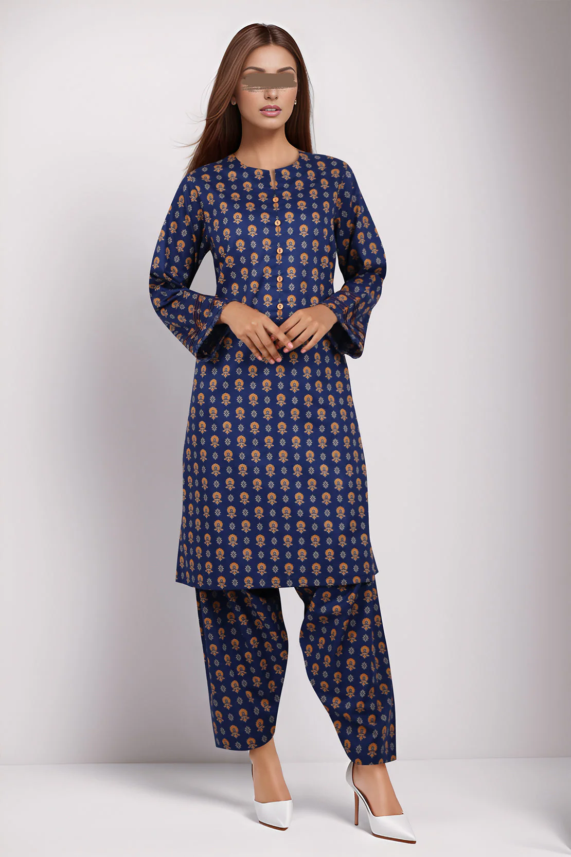 Unstitched Printed Lawn 2 Piece (Shirt/Trouser) - Image 2