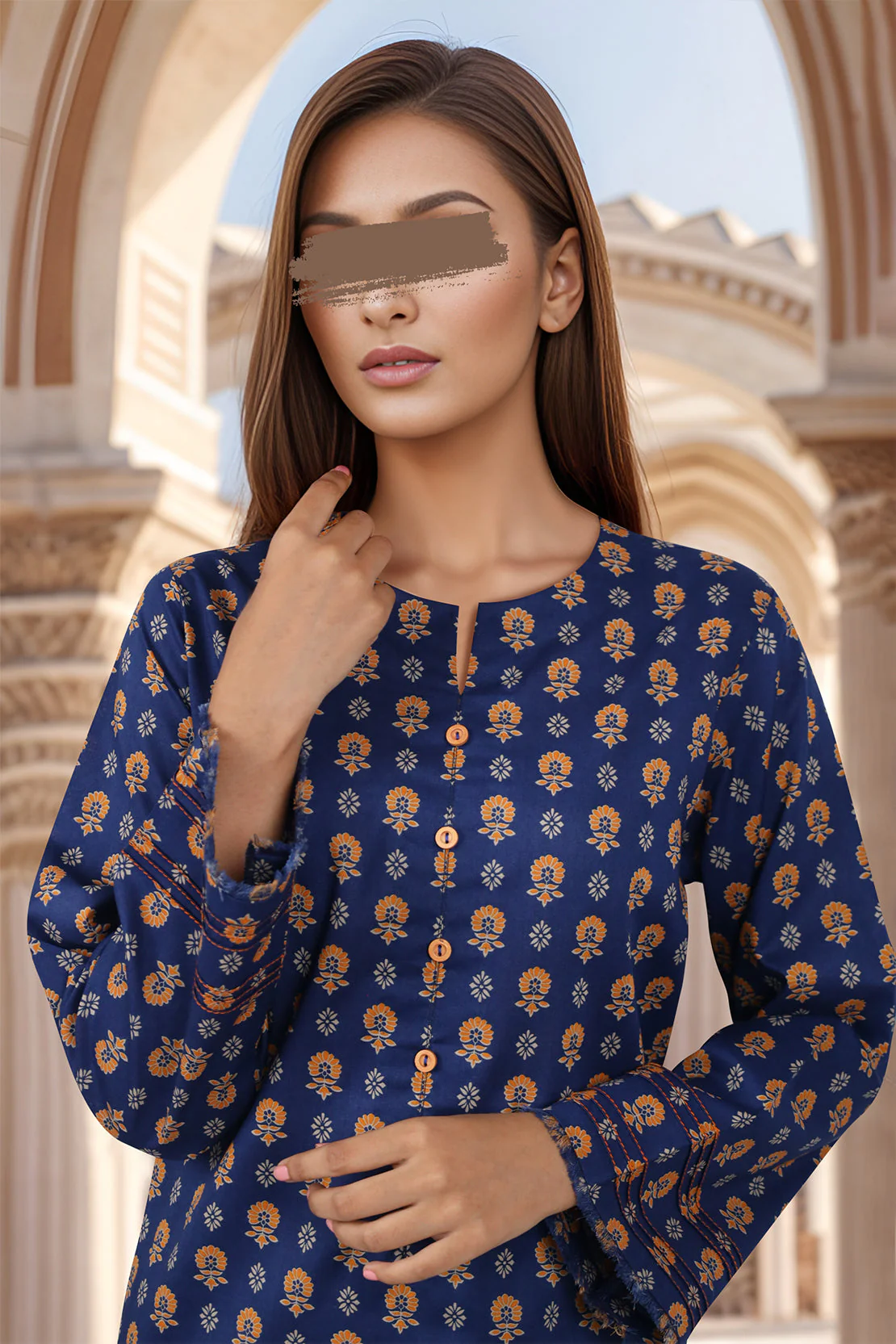 Unstitched Printed Lawn 2 Piece (Shirt/Trouser) - Image 3