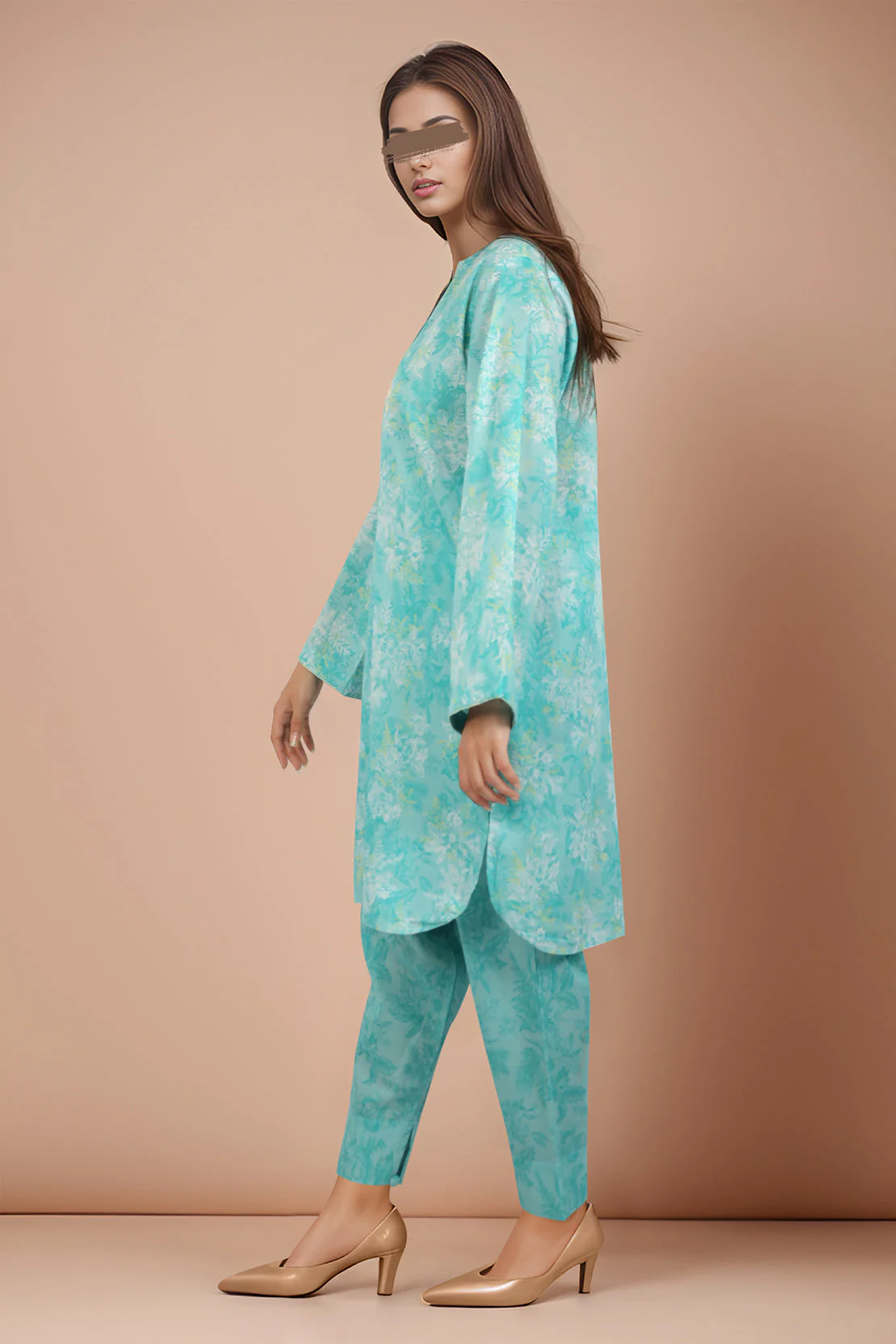 Unstitched Printed Lawn 2 Piece (Shirt/Trouser) - Image 3