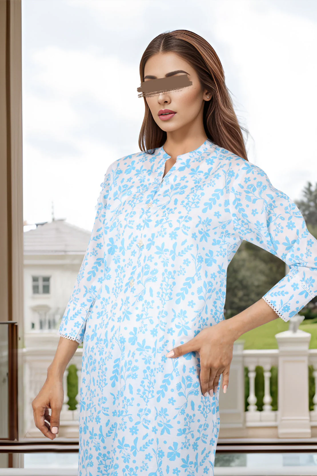 Unstitched Printed Lawn 2 Piece (Shirt/Trouser) - Image 3