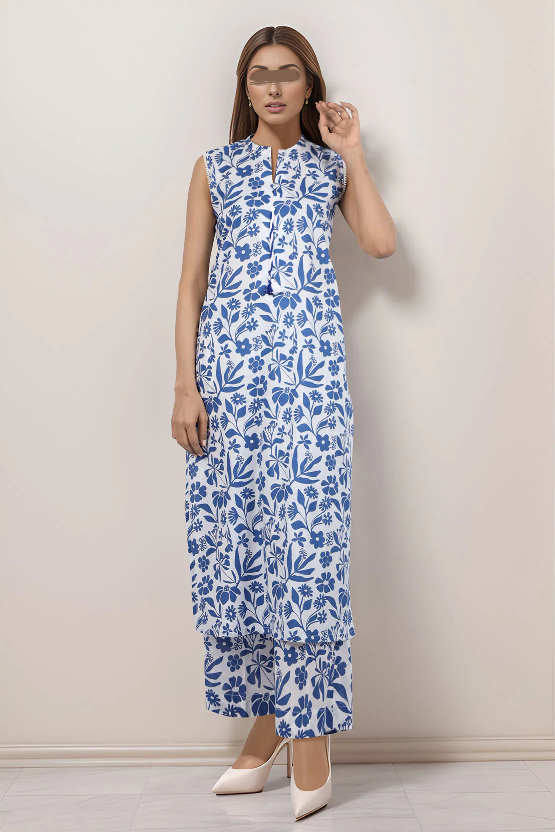 Unstitched Printed Lawn 2 Piece (Shirt/Trouser) - Image 2