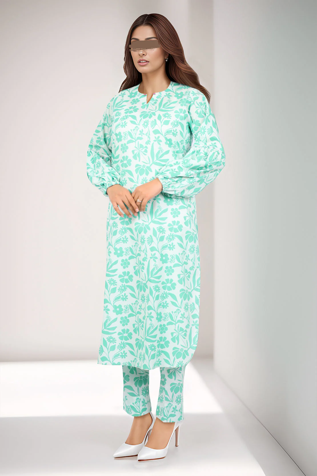 Unstitched Printed Lawn 2 Piece (Shirt/Trouser) - Image 2