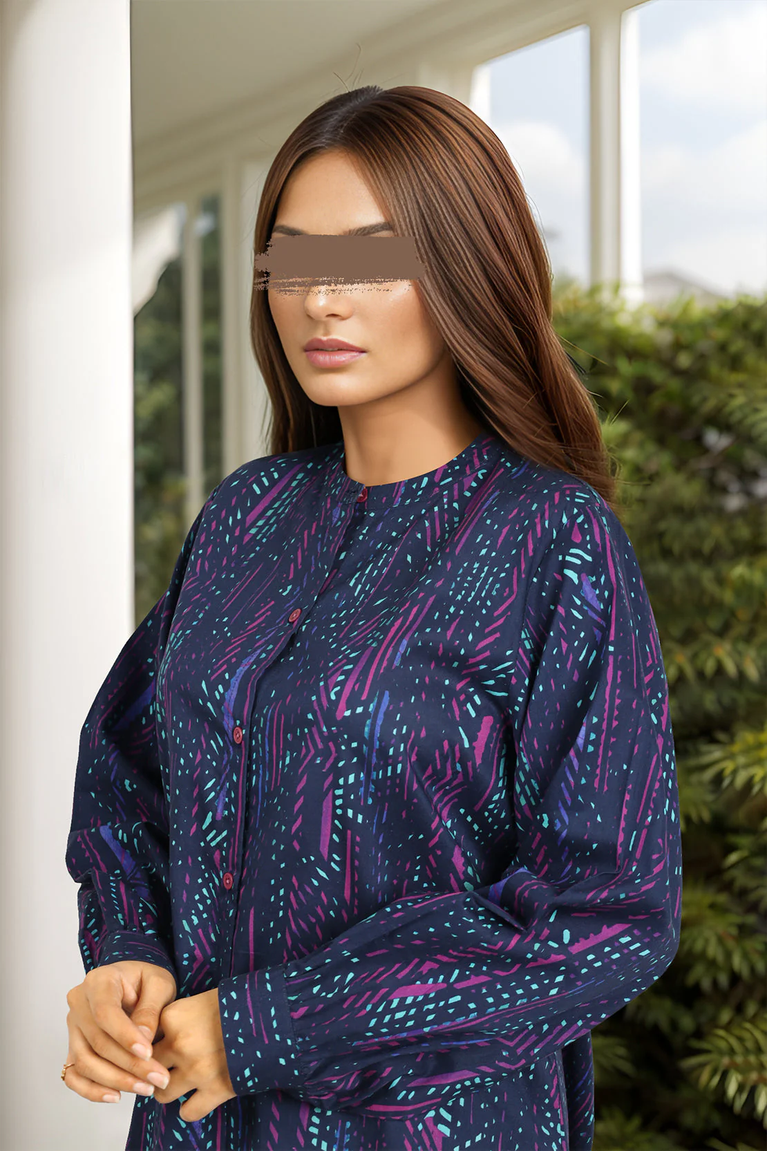 Unstitched Printed Lawn 2 Piece (Shirt/Trouser) - Image 4