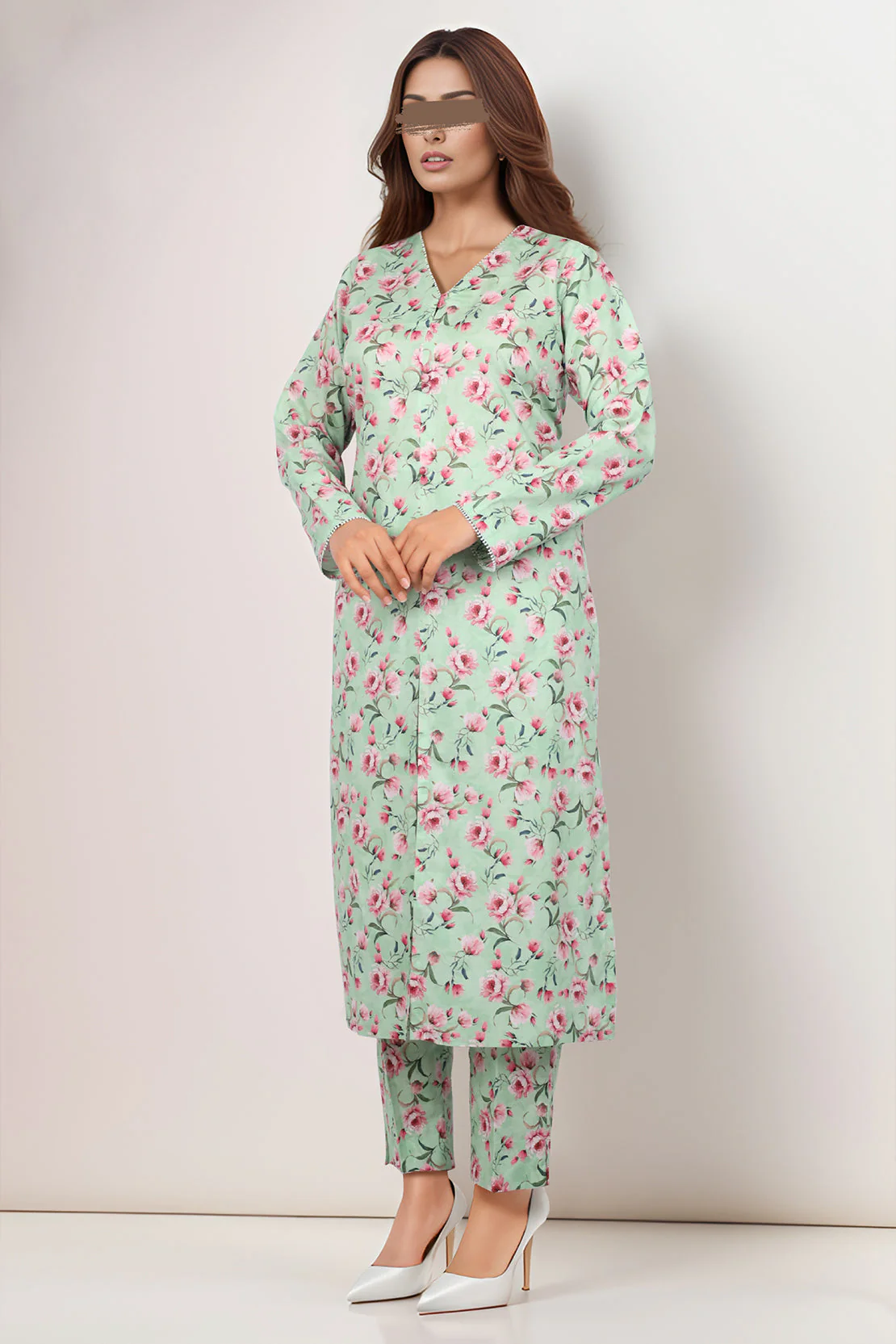 Unstitched Printed Lawn 2 Piece (Shirt/Trouser)