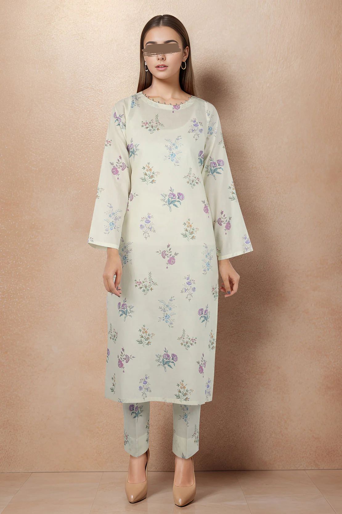 Unstitched Printed Lawn 2 Piece (Shirt/Trouser) - Image 2