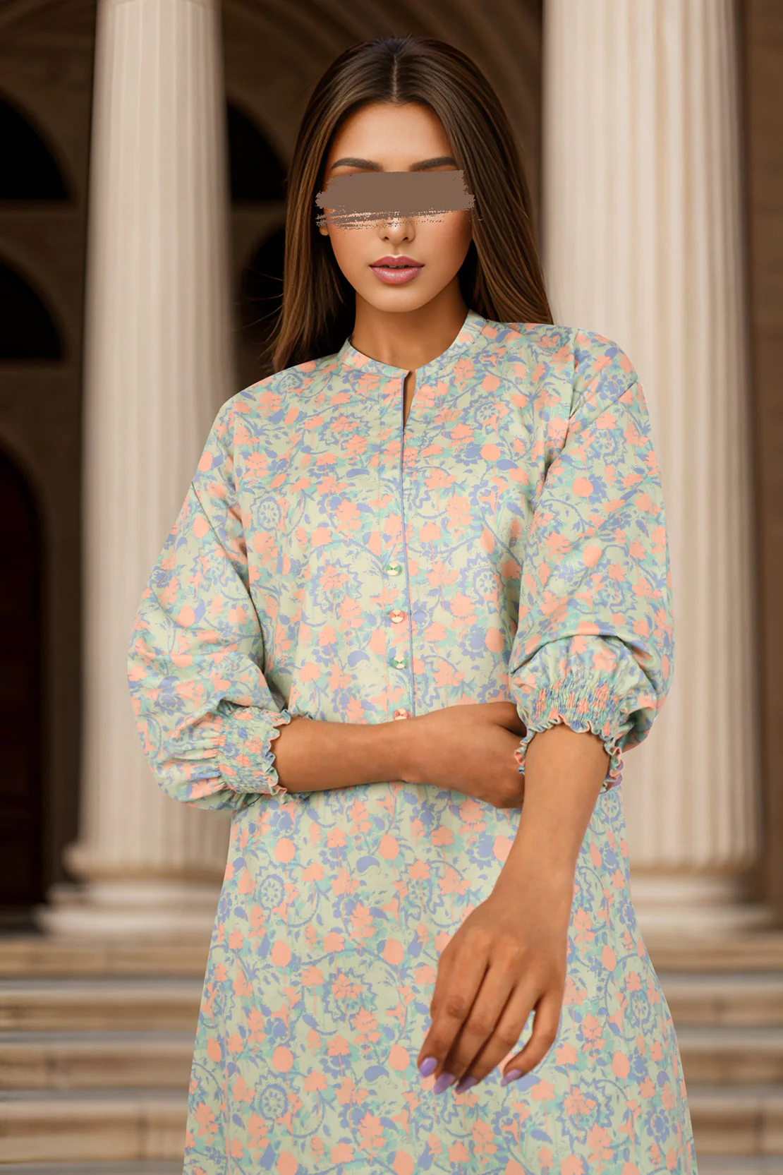 Unstitched Printed Lawn 2 Piece (Shirt/Trouser)