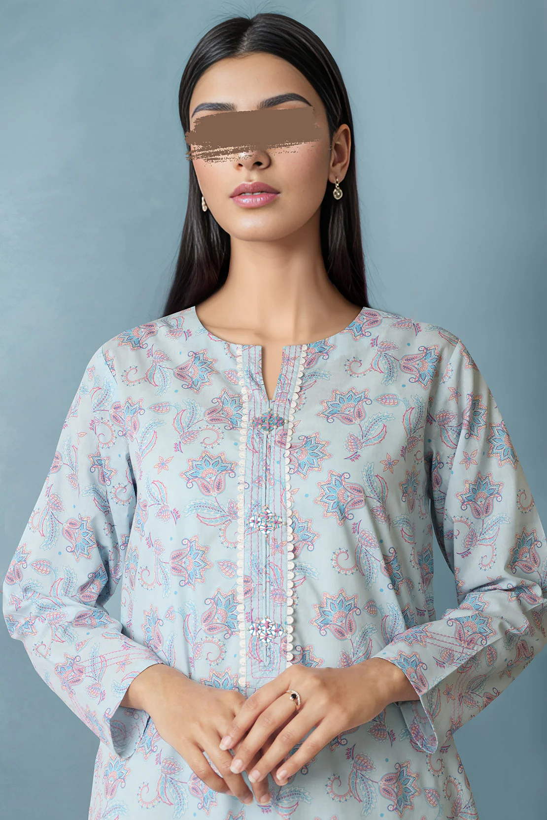 Unstitched Printed Lawn 2 Piece (Shirt/Trouser) - Image 2