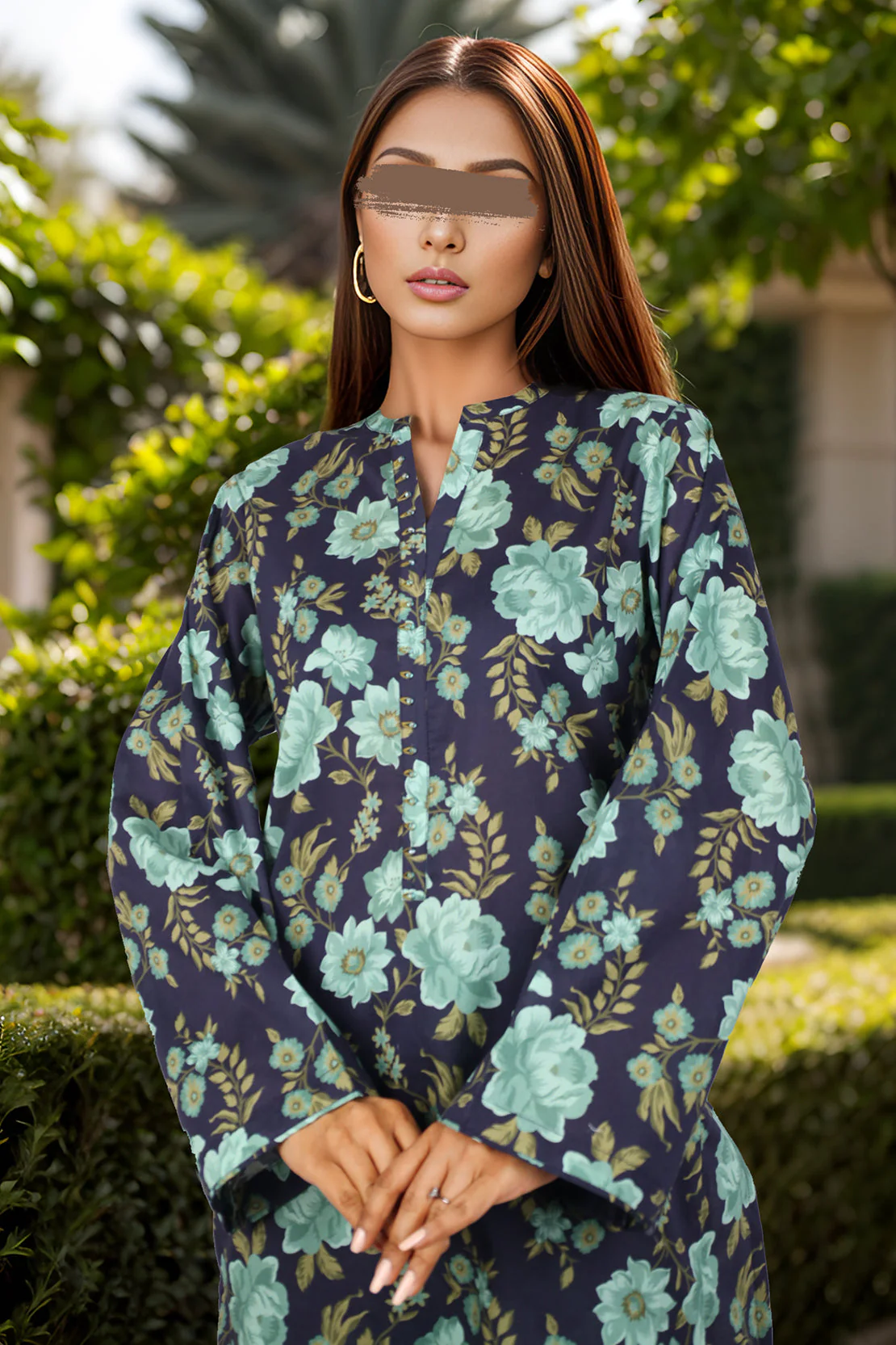 Unstitched Printed Lawn 2 Piece (Shirt/Trouser)