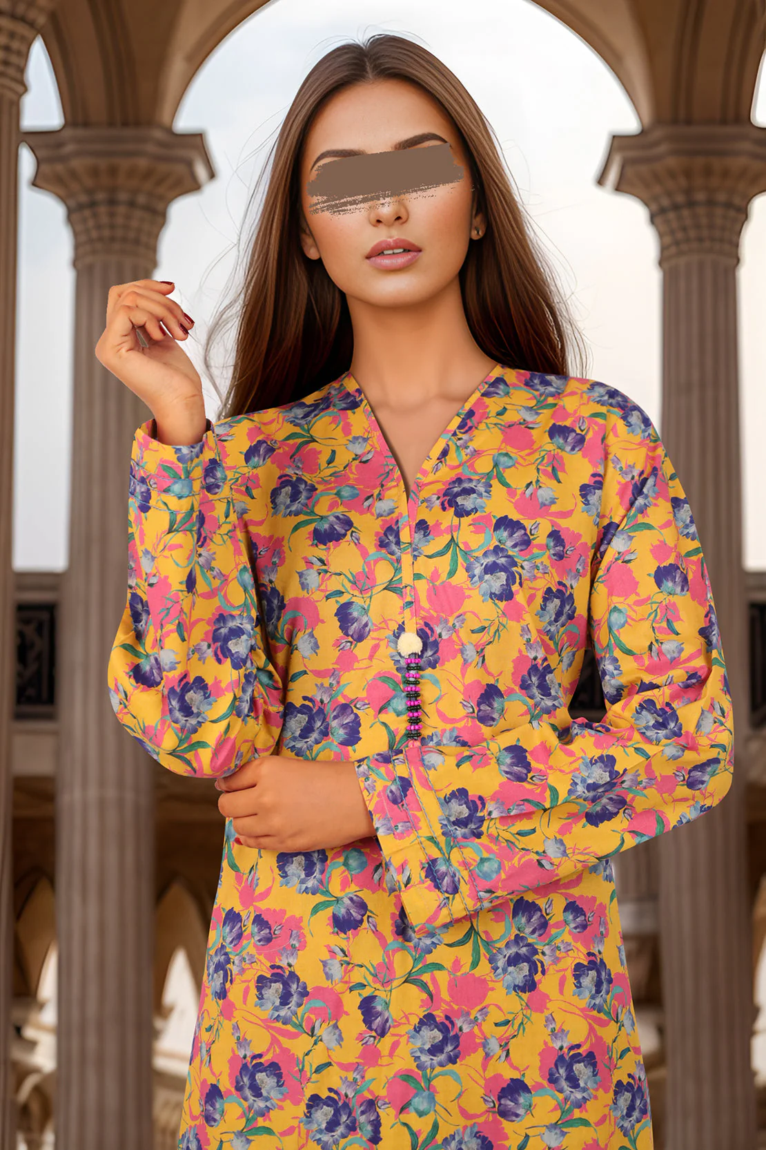 Unstitched Printed Lawn 2 Piece (Shirt/Trouser) - Image 3