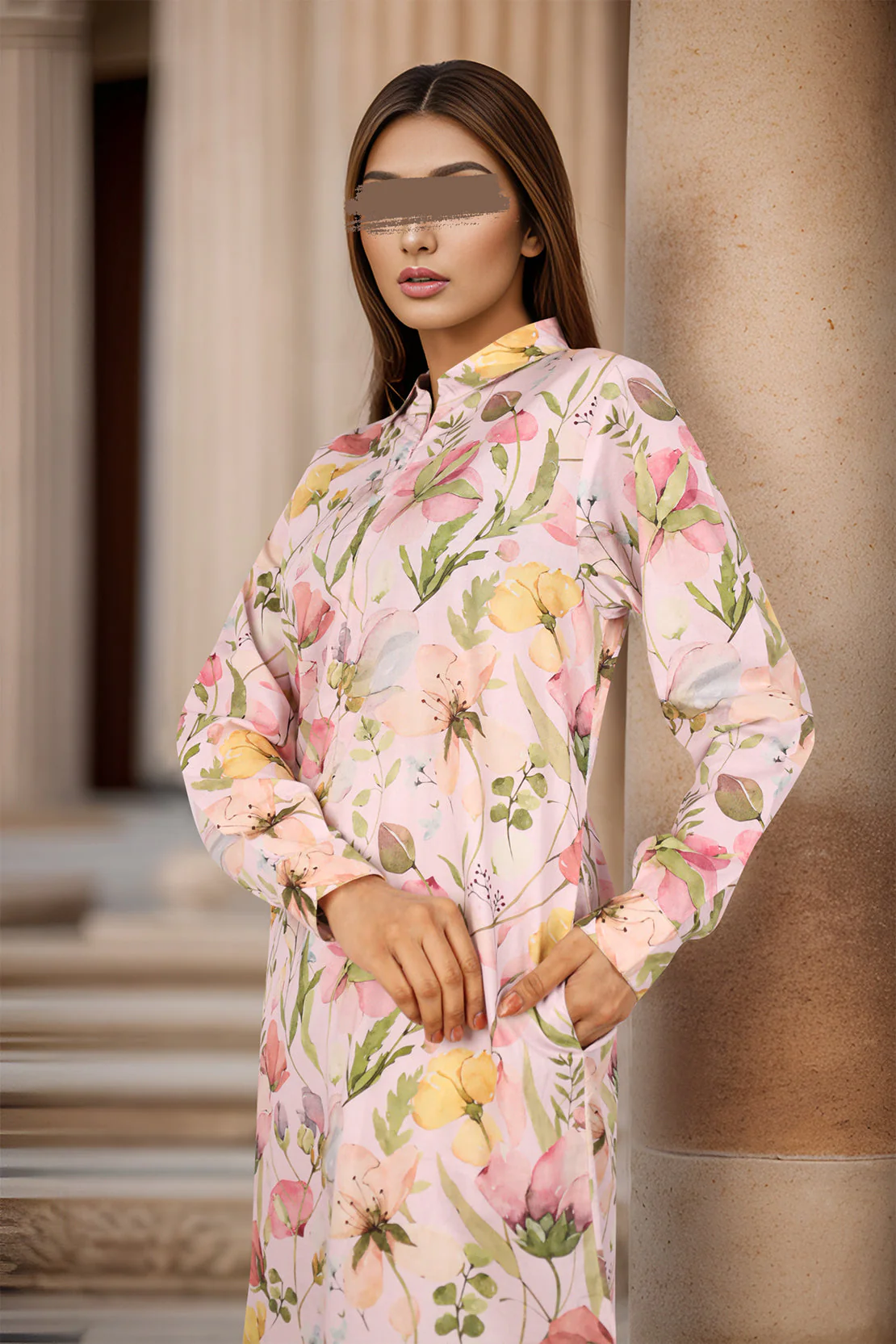 Unstitched Printed Lawn 2 Piece (Shirt/Trouser)