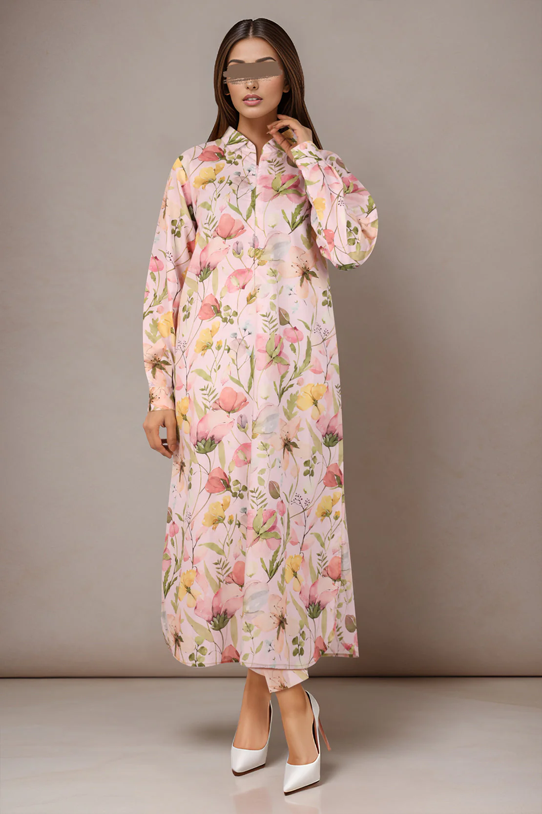 Unstitched Printed Lawn 2 Piece (Shirt/Trouser) - Image 2