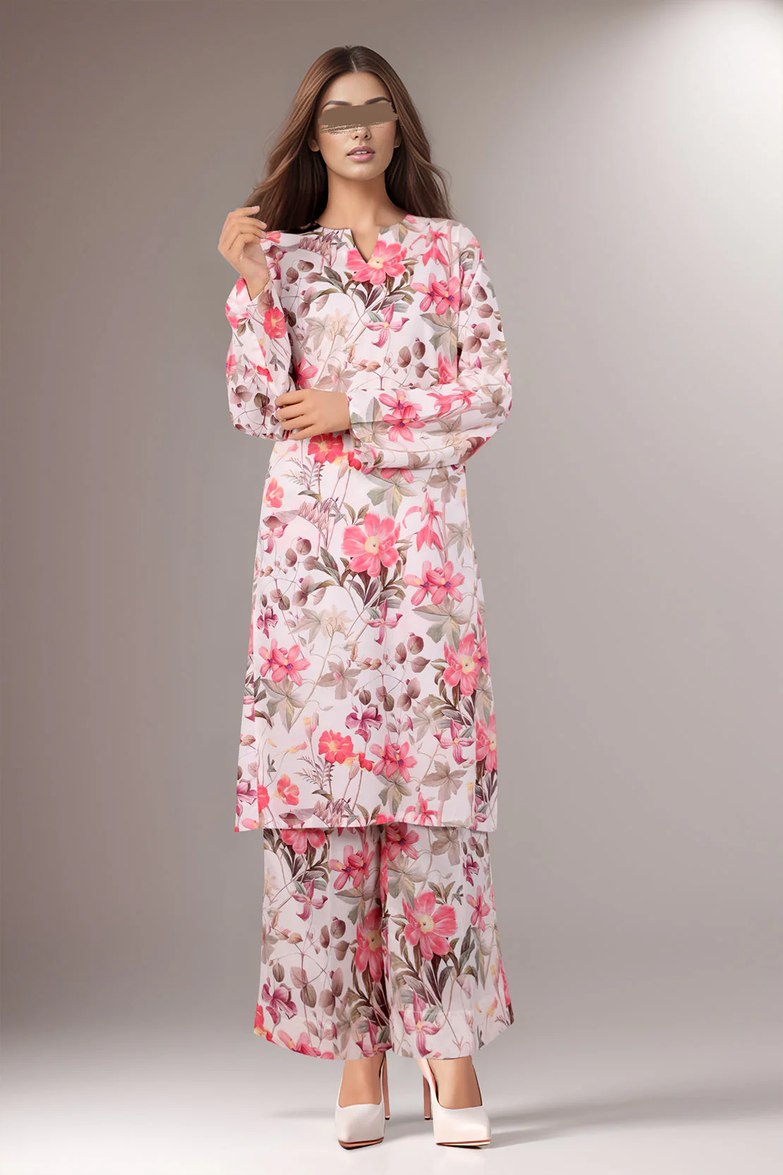 Unstitched Printed Lawn 2 Piece (Shirt/Trouser) - Image 2
