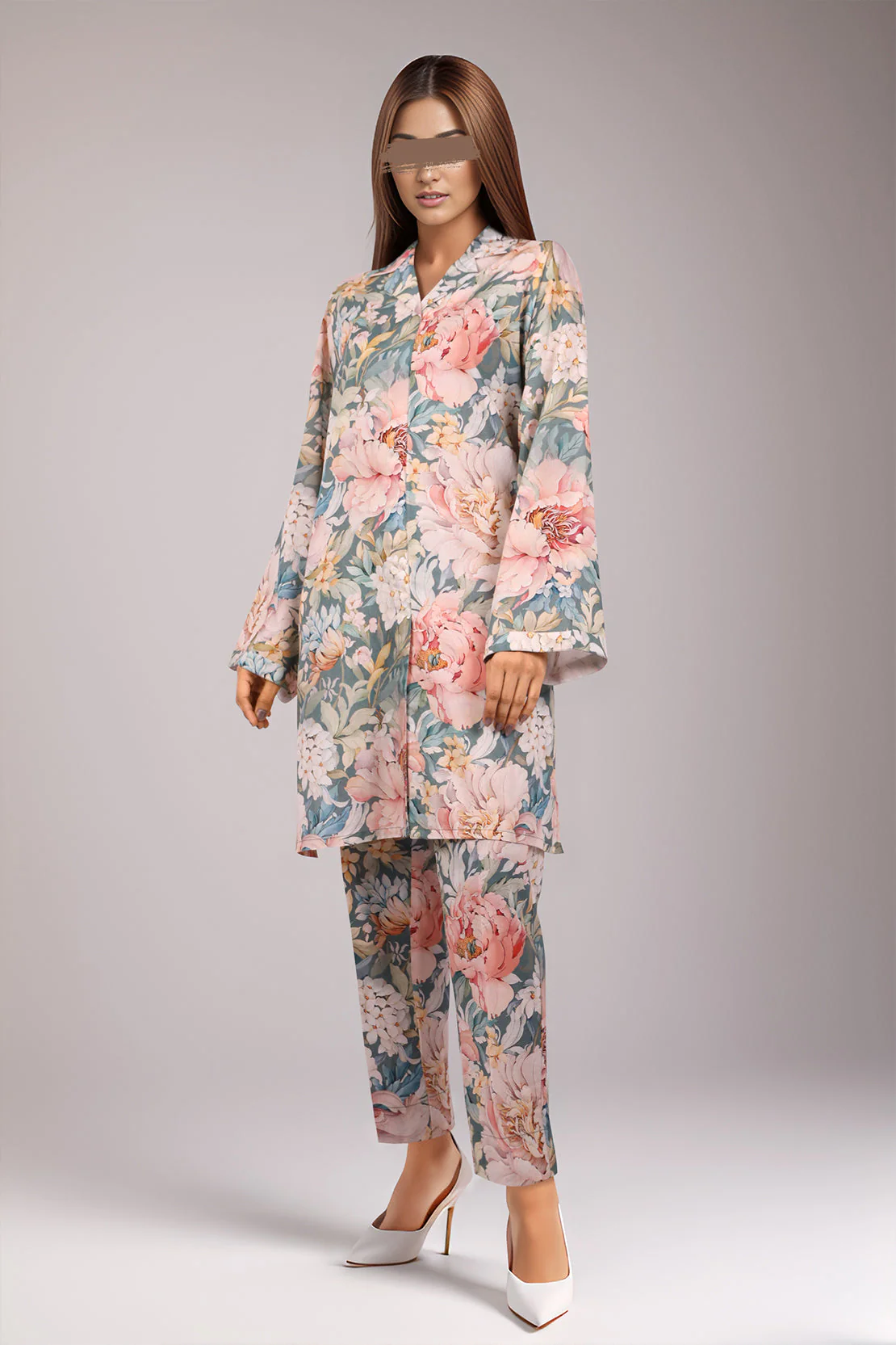 Unstitched Printed Lawn 2 Piece (Shirt/Trouser) - Image 2