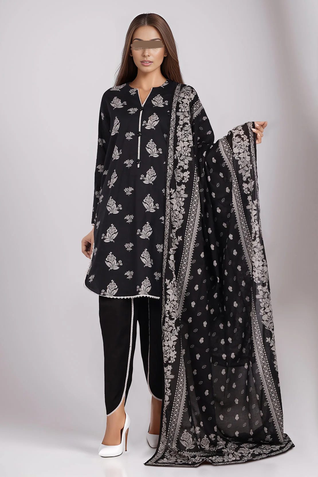 Unstitched Printed Lawn 2 Piece (Shirt/Trouser)