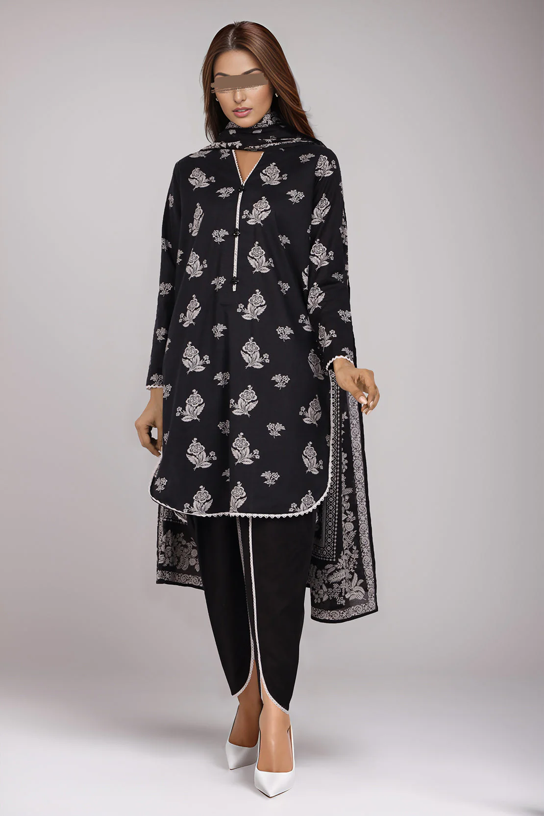 Unstitched Printed Lawn 2 Piece (Shirt/Trouser) - Image 2