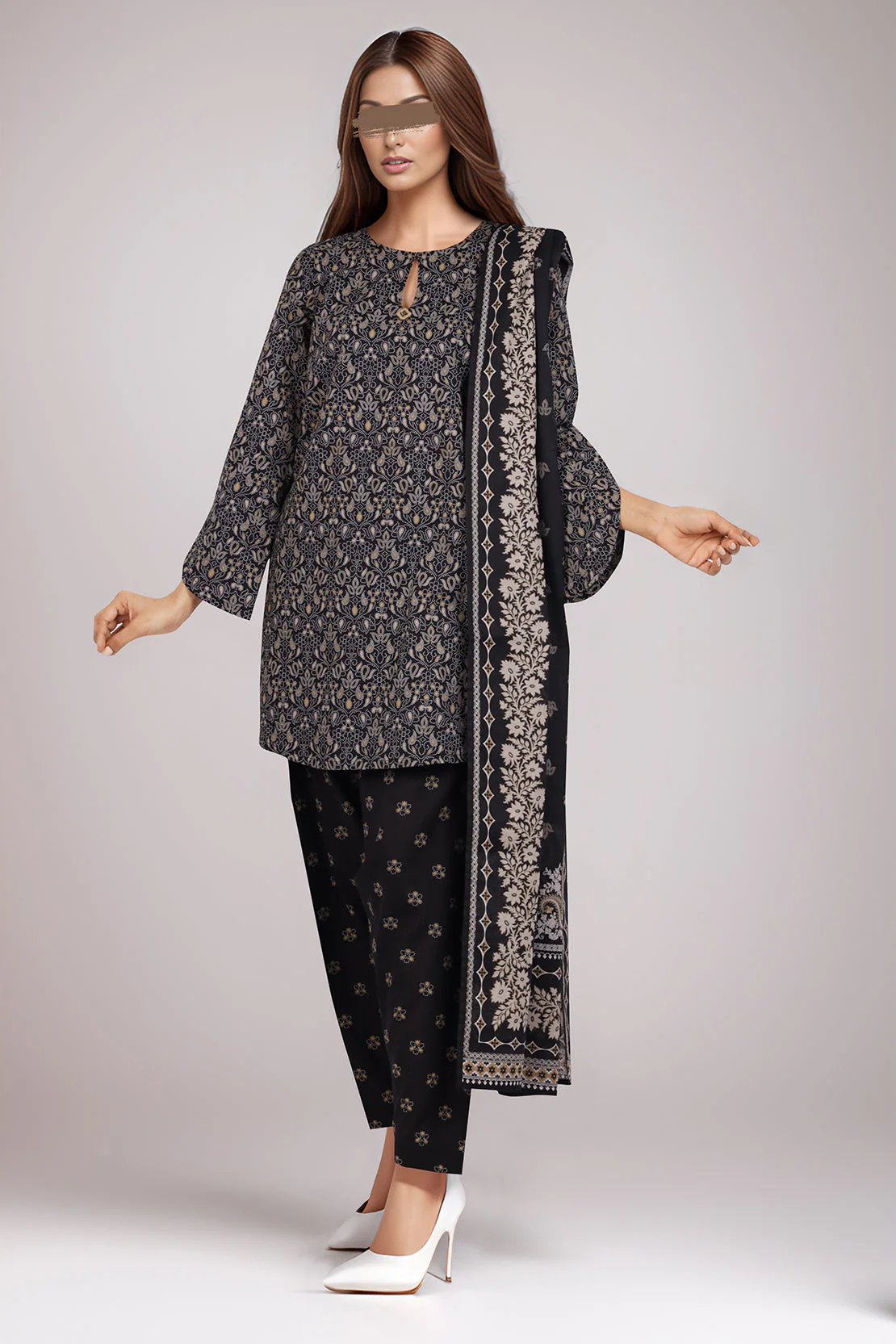 Unstitched Printed Lawn 2 Piece (Shirt/Trouser) - Image 3