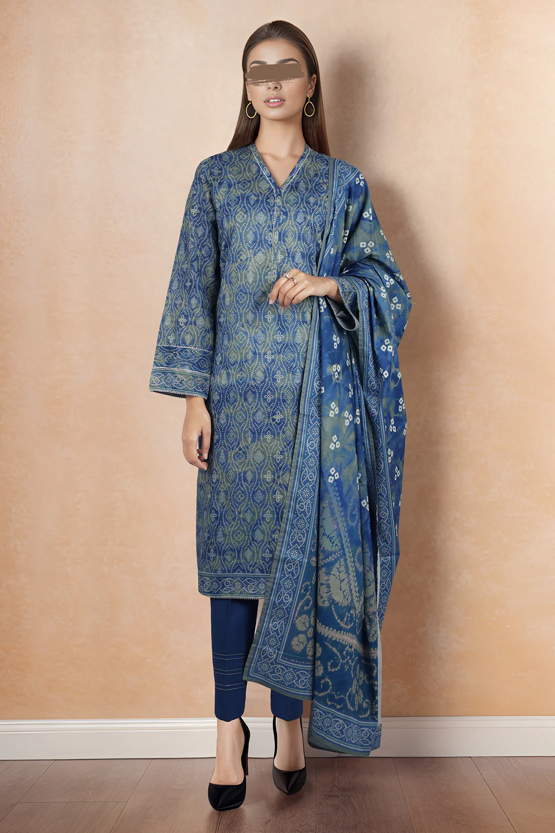 Unstitched Printed Lawn 2 Piece (Shirt/Trouser) - Image 2