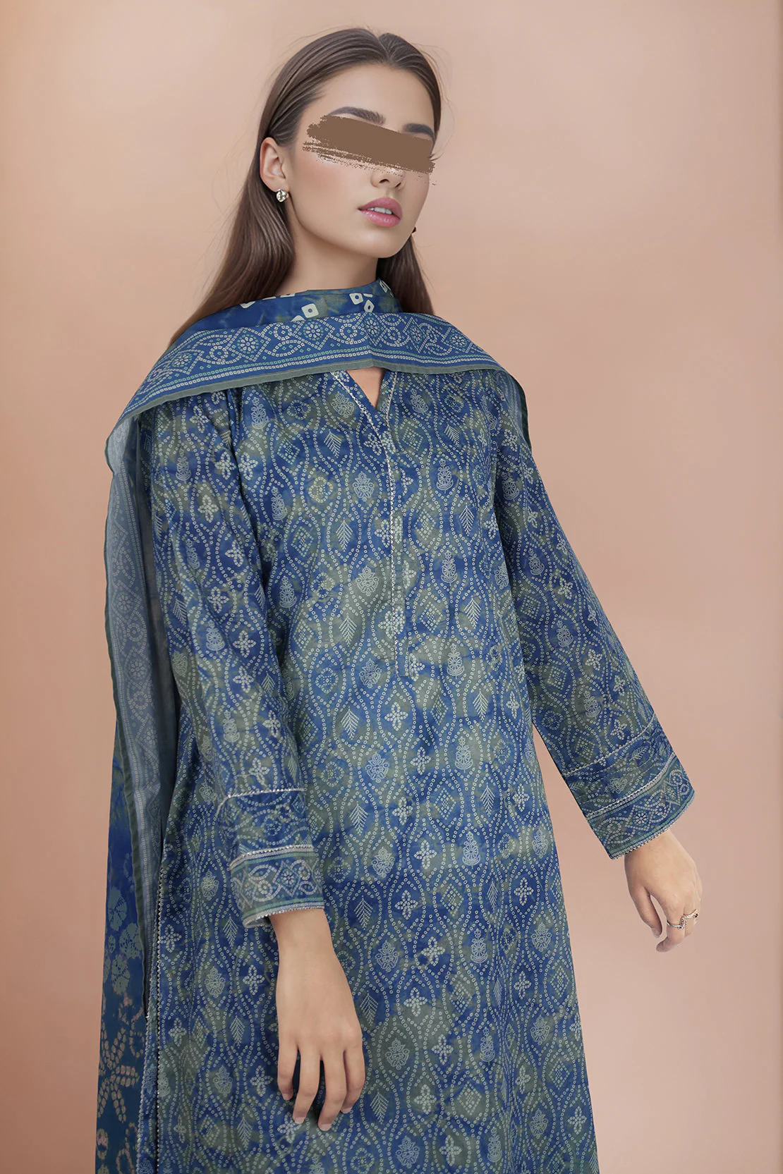 Unstitched Printed Lawn 2 Piece (Shirt/Trouser) - Image 3
