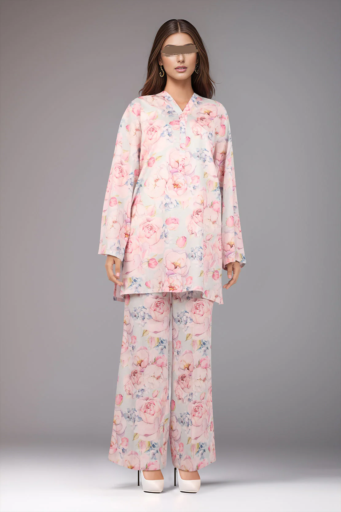 Unstitched Printed Lawn 2 Piece (Shirt/Trouser) - Image 2