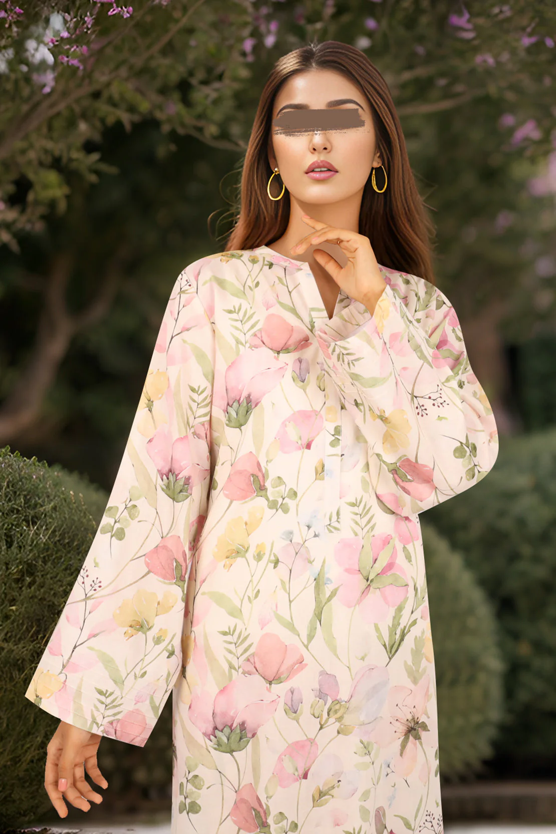Unstitched Printed Lawn 2 Piece (Shirt/Trouser) - Image 3