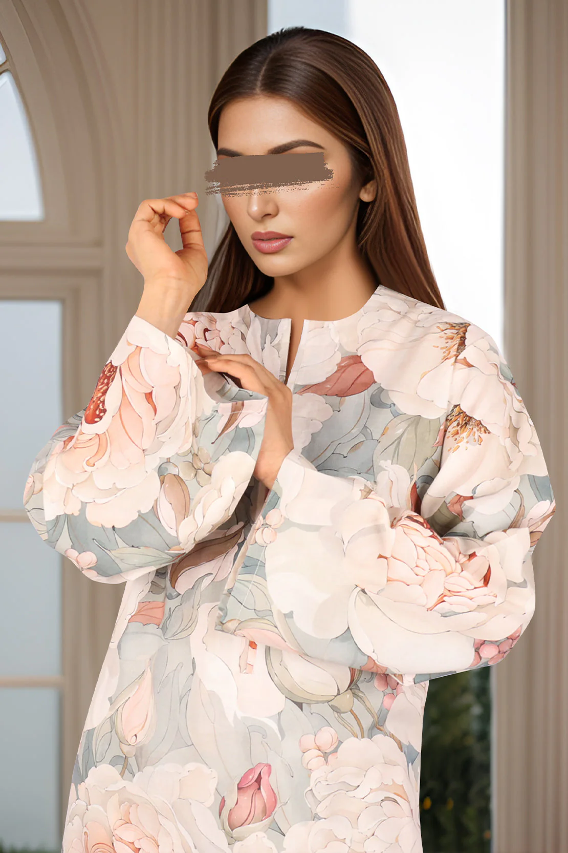 Unstitched Printed Lawn 2 Piece (Shirt/Trouser) - Image 3