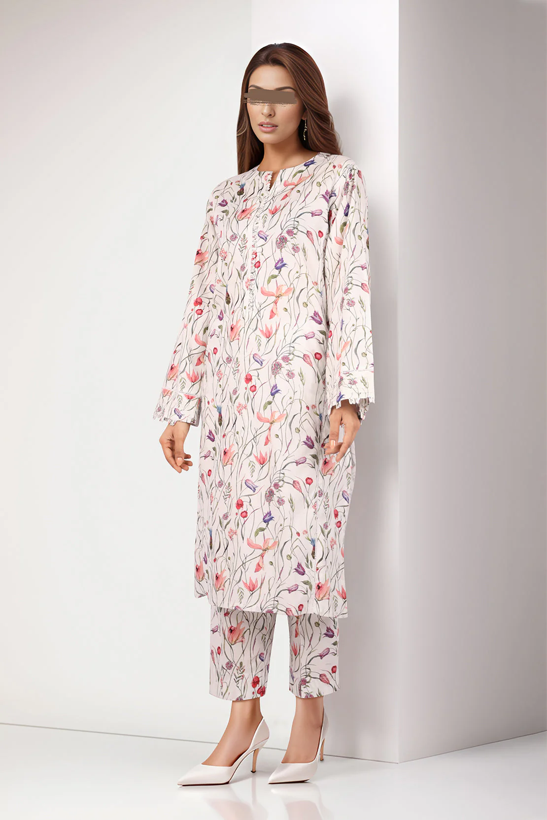 Unstitched Printed Lawn 2 Piece (Shirt/Trouser) - Image 3