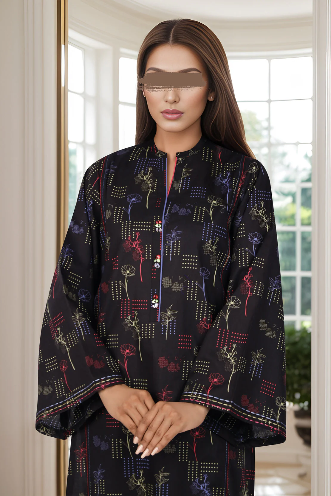 Unstitched Printed Lawn 2 Piece (Shirt/Trouser) - Image 2