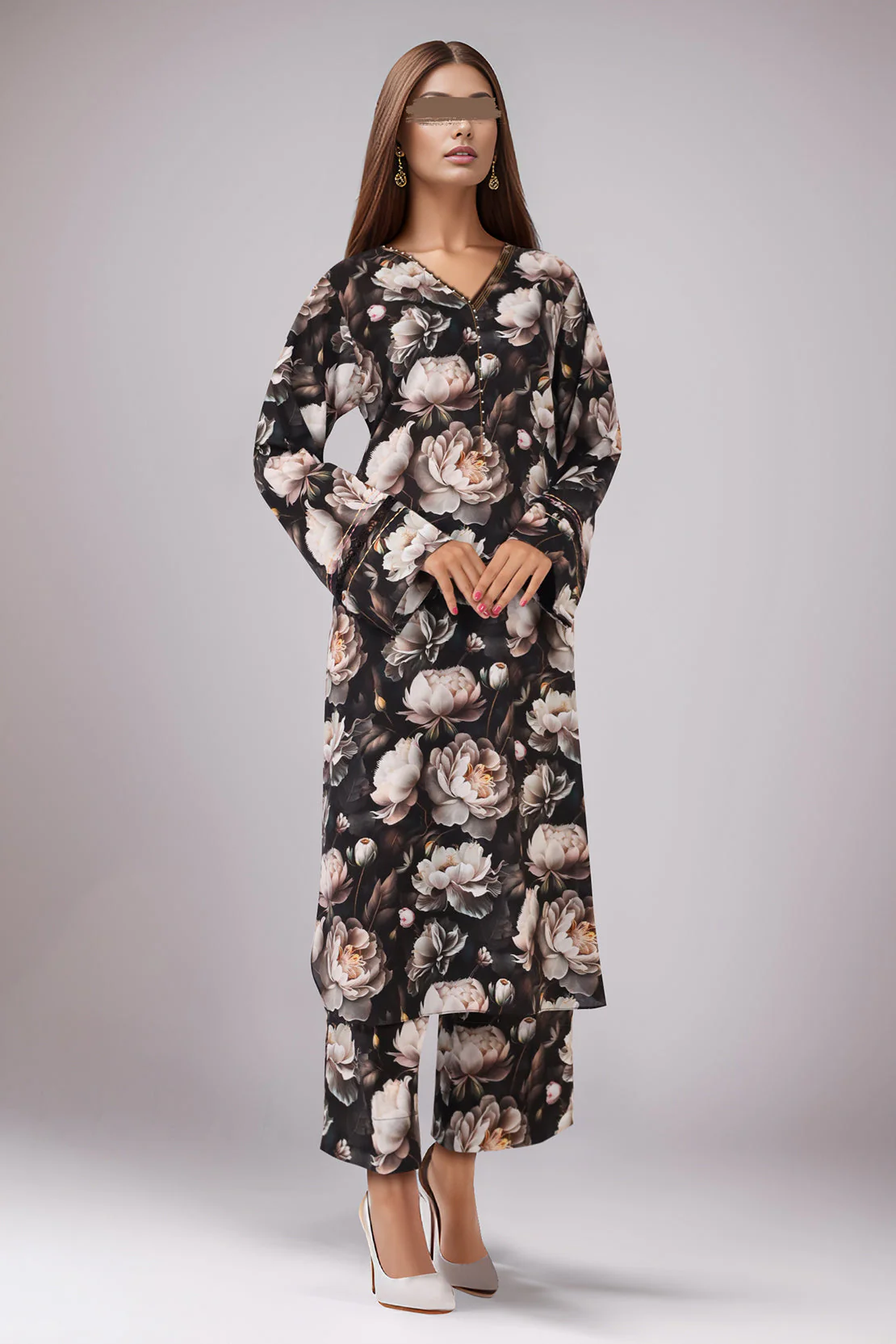 Unstitched Printed Lawn 2 Piece (Shirt/Trouser) - Image 3