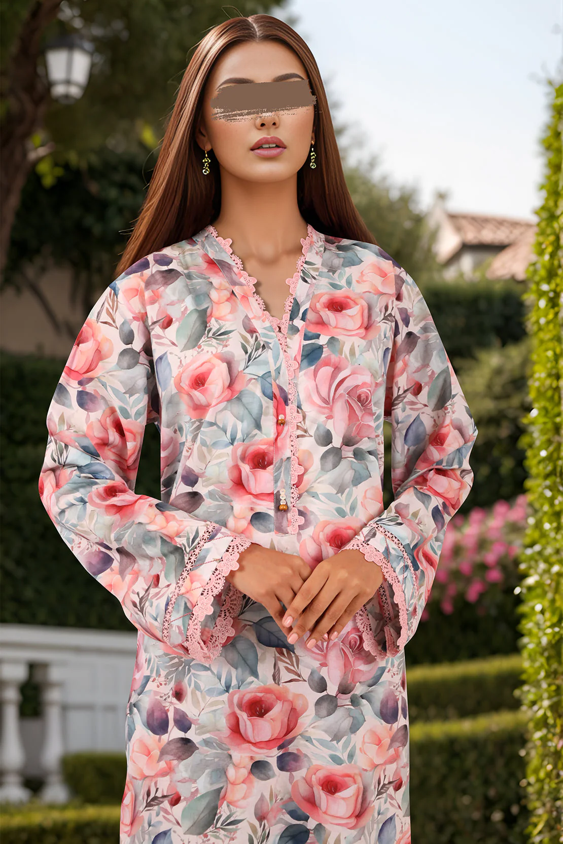 Unstitched Printed Lawn 2 Piece (Shirt/Trouser) - Image 4