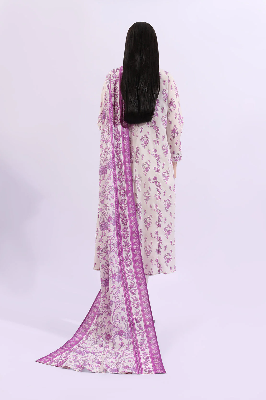 Unstitched Printed Lawn 2 Piece (Shirt/Trouser) - Image 2