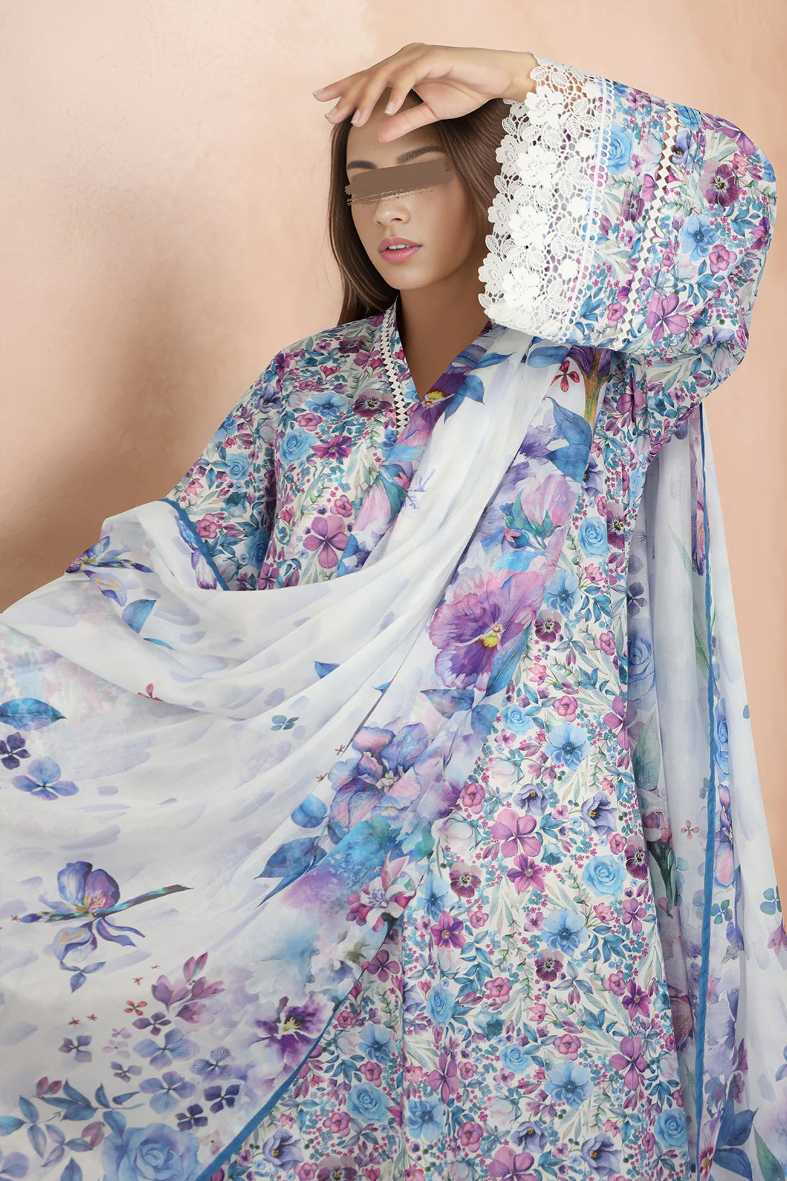 Unstitched Printed Lawn 2 Piece (Shirt/Trouser) - Image 4