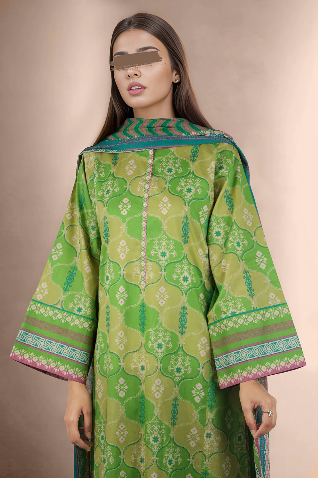 Unstitched Printed Lawn 2 Piece (Shirt/Trouser) - Image 3