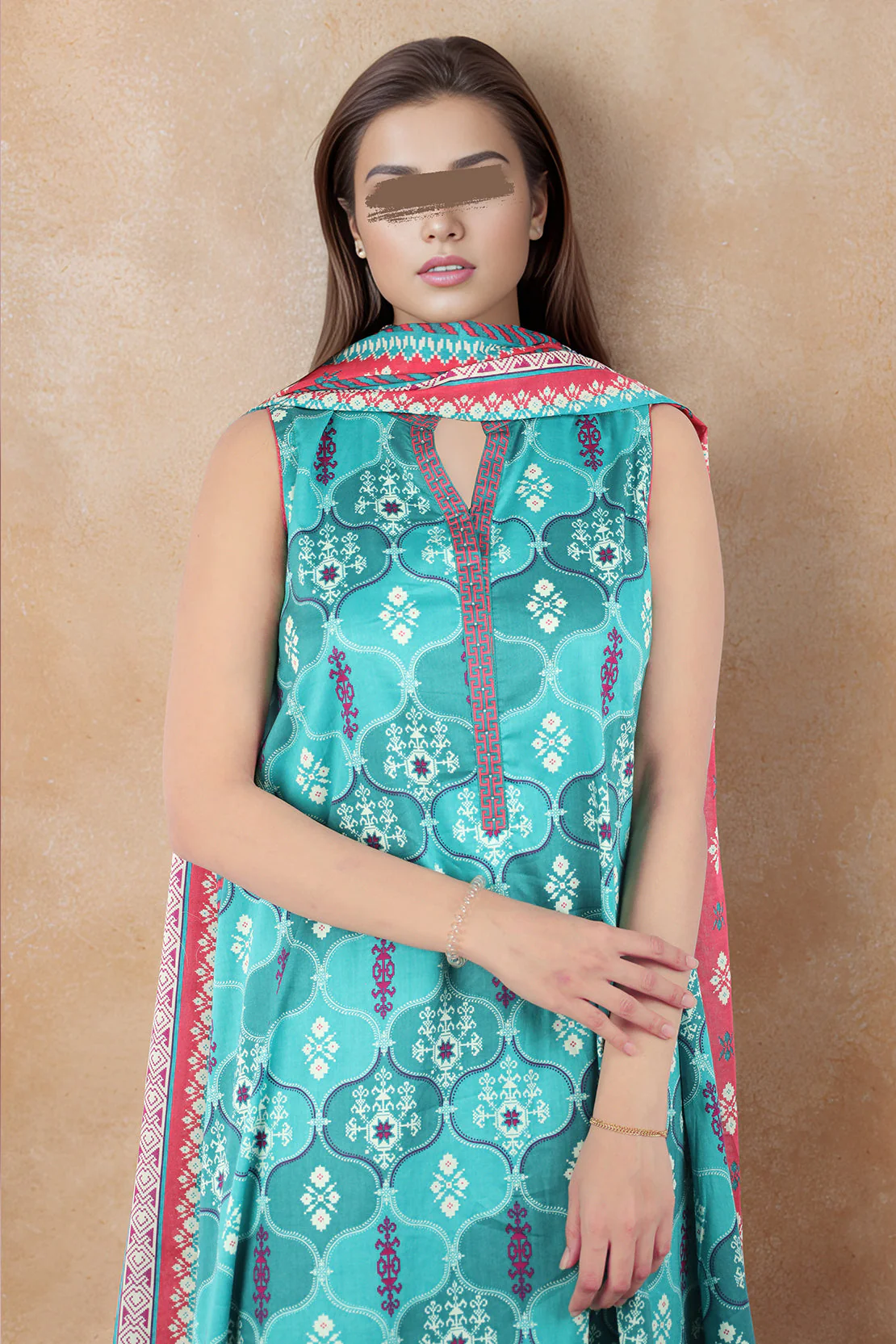 Unstitched Printed Lawn 2 Piece (Shirt/Trouser) - Image 2