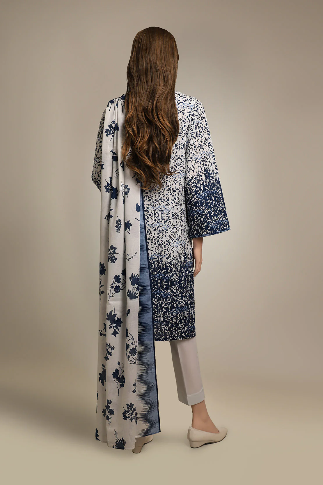 Unstitched Printed Lawn 2 Piece (Shirt/Trouser) - Image 2