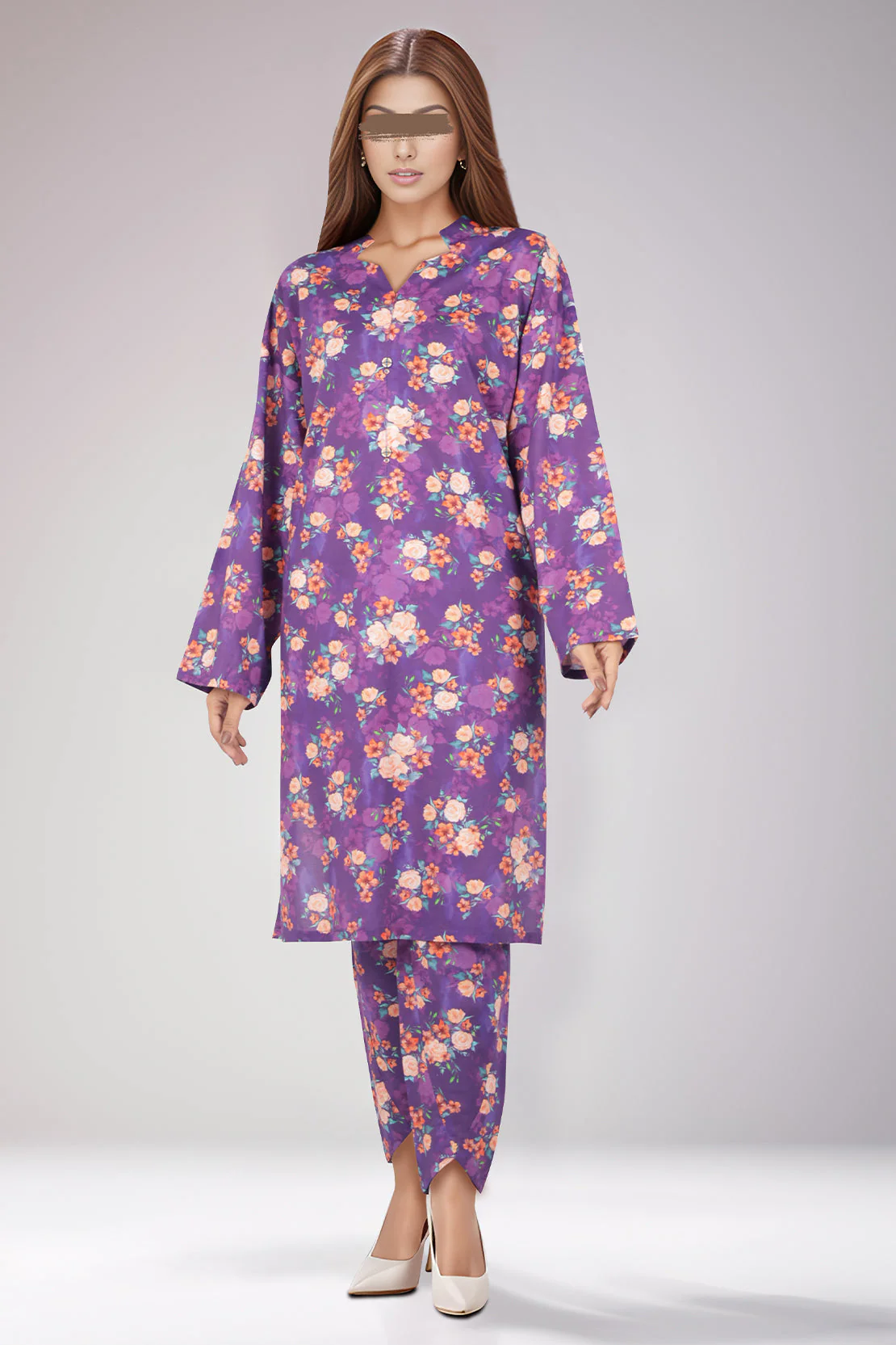 Unstitched Printed Lawn 2 Piece (Shirt/Trouser)
