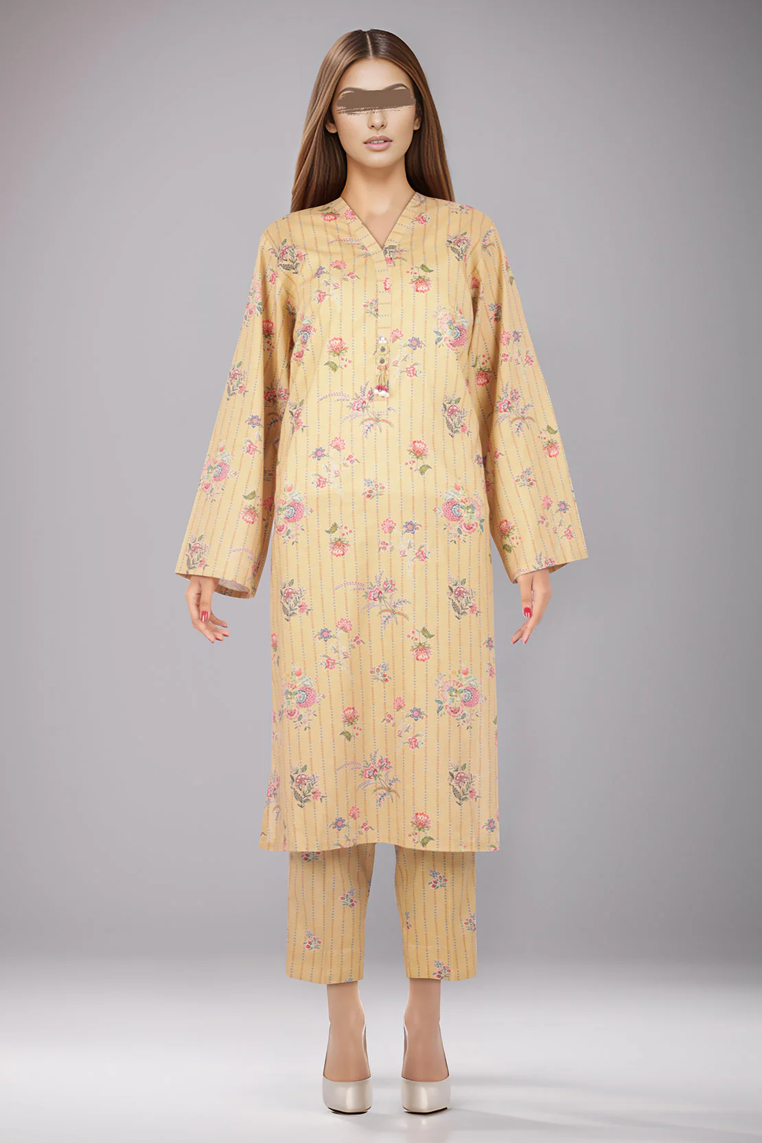 Unstitched Printed Lawn 2 Piece (Shirt/Trouser)