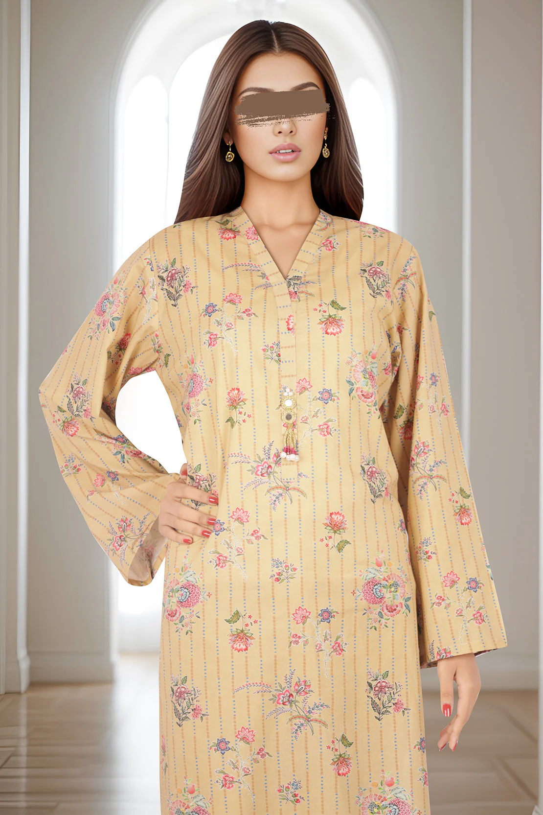 Unstitched Printed Lawn 2 Piece (Shirt/Trouser) - Image 3