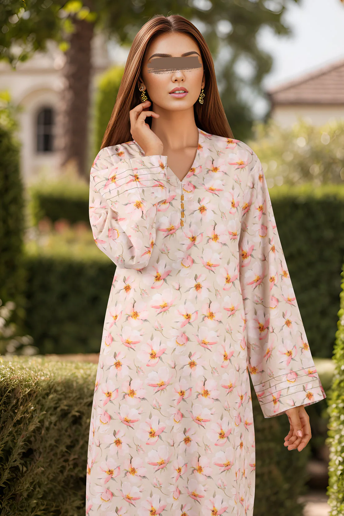 Unstitched Printed Lawn 2 Piece (Shirt/Trouser) - Image 3